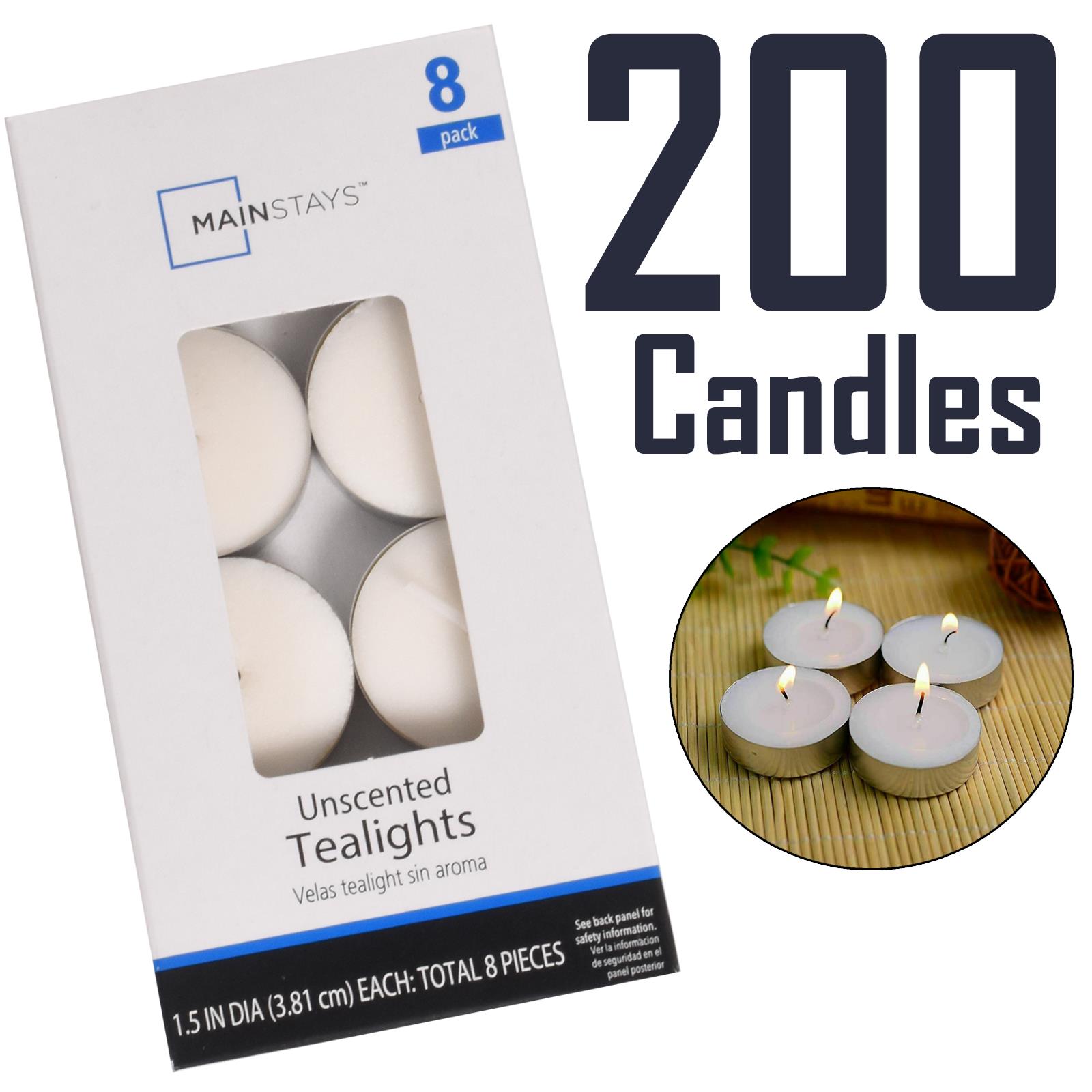 200 Pack Tea Night Lights Candles 3 Hour Burn Unscented Tealights Nightlight - Picture 8 of 13