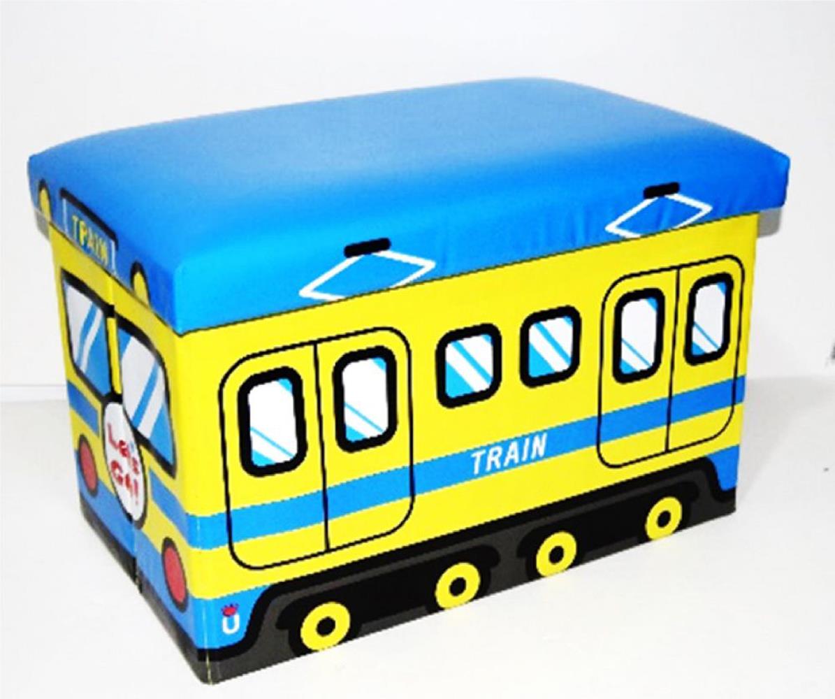 Kids Storage Seat Box Bus Children Toddler Books Chest Clothes Stool Folding Toy Kids Storage Seat Box Bus Children Toddler Books Chest Clothes Stool Folding Toy