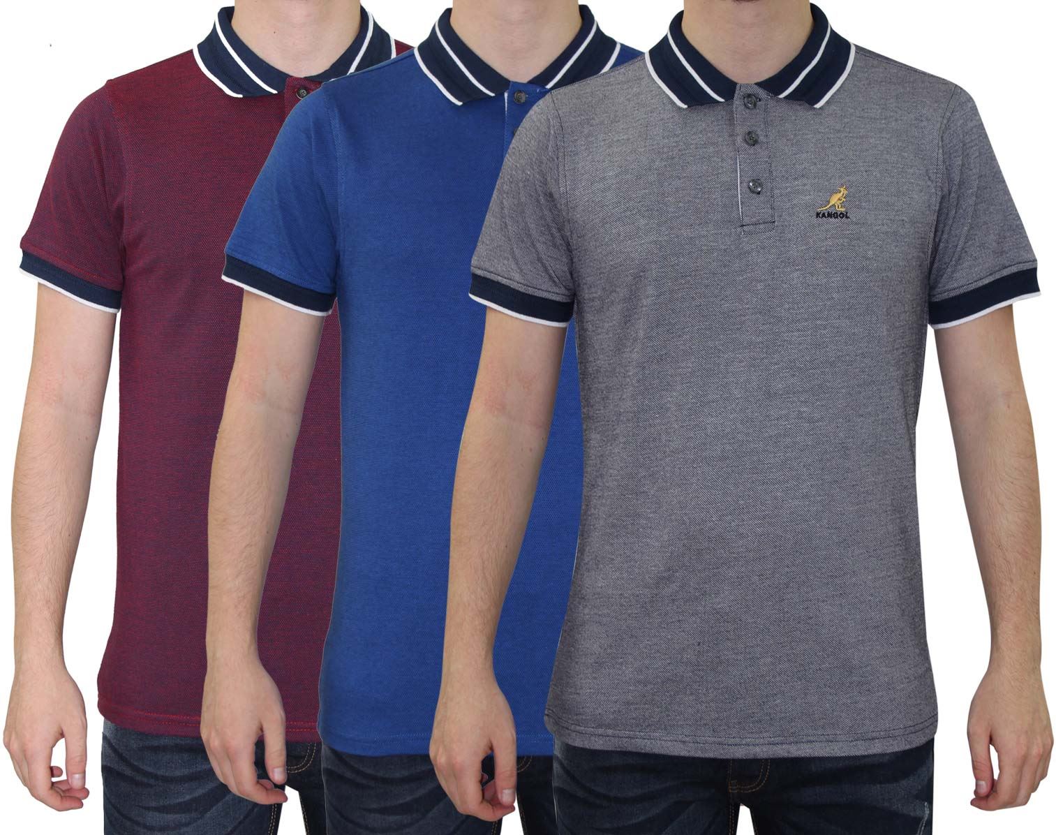 Slazenger Mens Plain Polo Shirt Short Sleeve Collar Neck Summer Casual Top Red XXX-Large