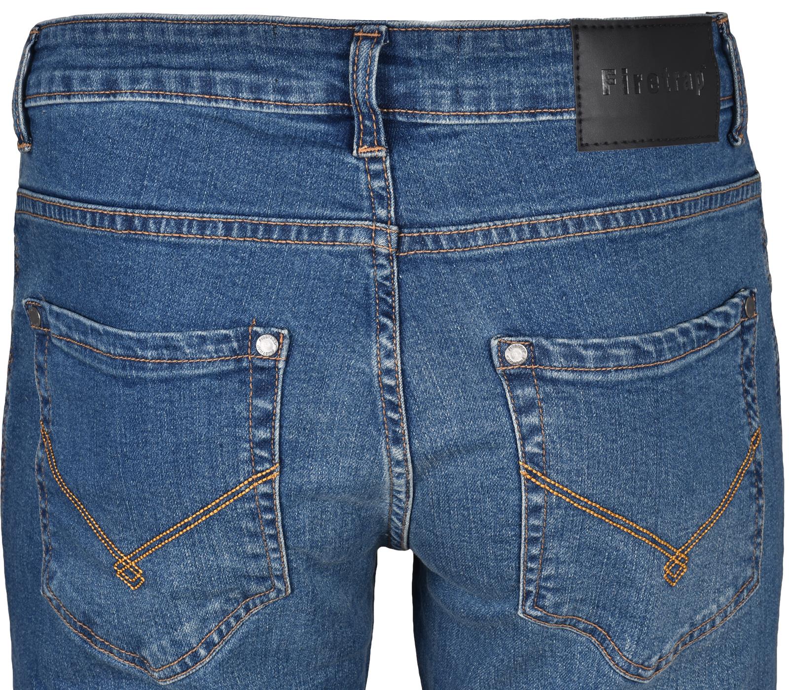 Pantalones de mezclilla Firetrap informales de pierna recta elegantes elásticos ajustados - Imagen 43 de 44