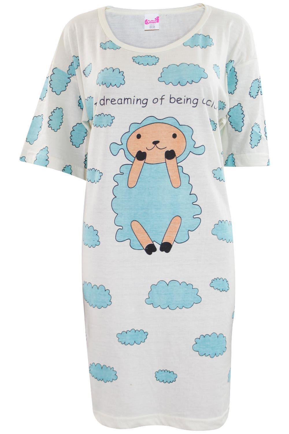 5 Pack Nightdress Nightie Women Cotton Ladies Short Sleeve Nightshirt Nightwear - Picture 14 of 59