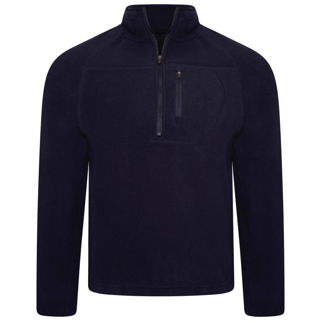 Mens Fleece Jacket Half Zip Long Sleeved Thick Warm Winter Top Sweater Jumper | eBay