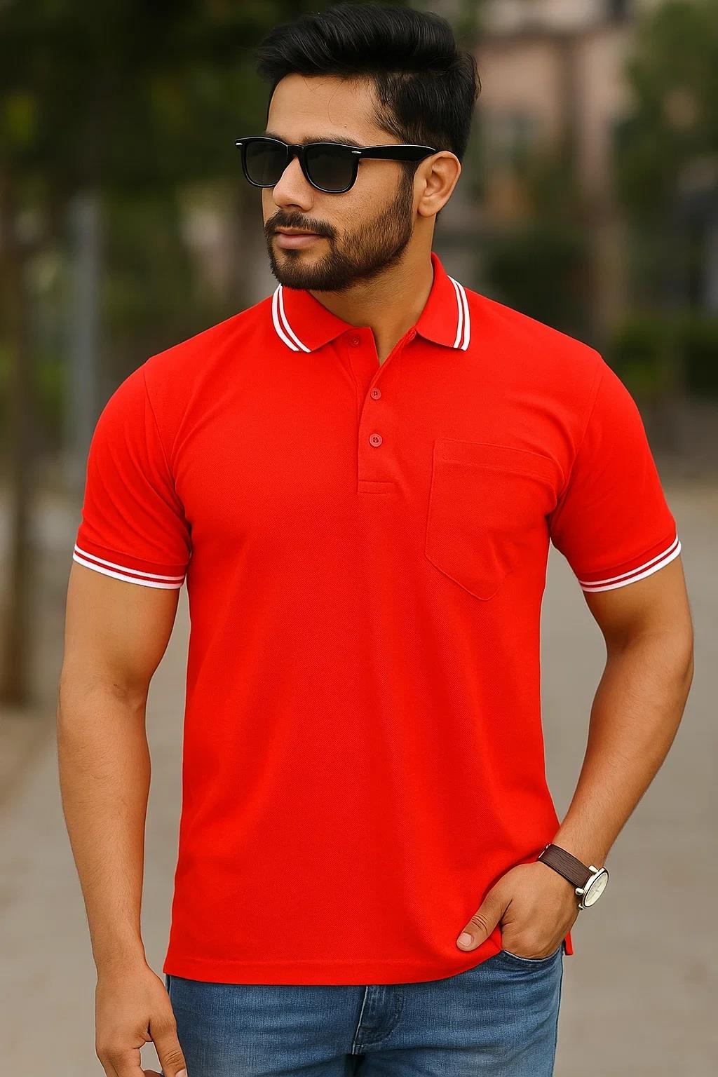 4er / 6er Pack Herren Tip Poloshirt Kurzarm Uni Piqué Zipfelkragen T-Shirt - Bild 51 von 127