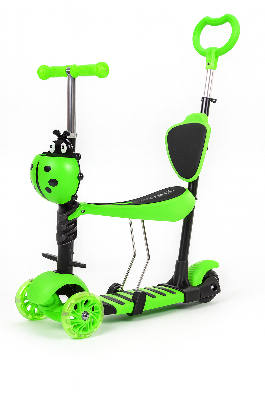 5 in 1 Kids Scooter 3 Wheels Kick Scooters Adjustable Seat Led Light Up - Picture 4 of 6