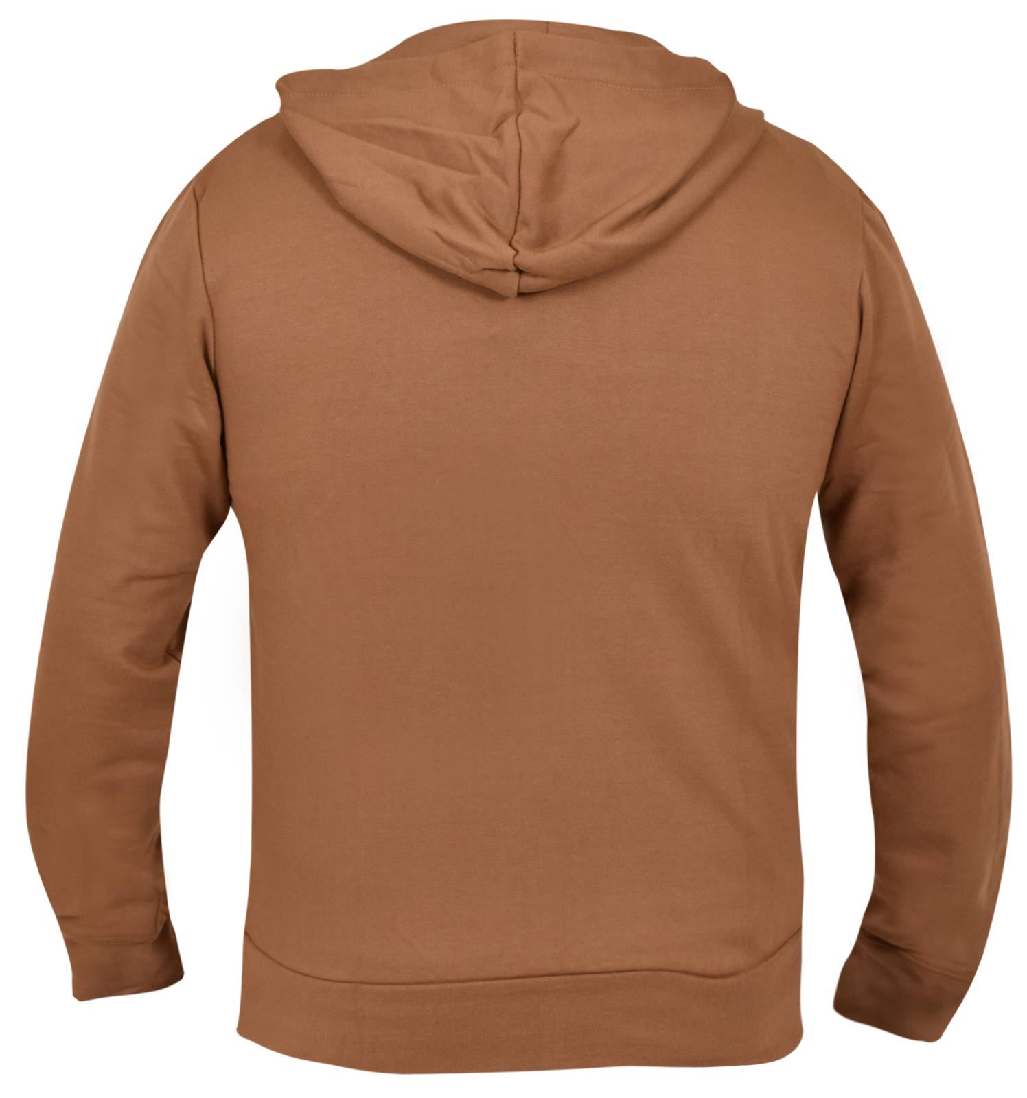 Sweat à capuche de marque Fermeture Éclair Polaire Uni À Capuche Homme Pull Pull Veste