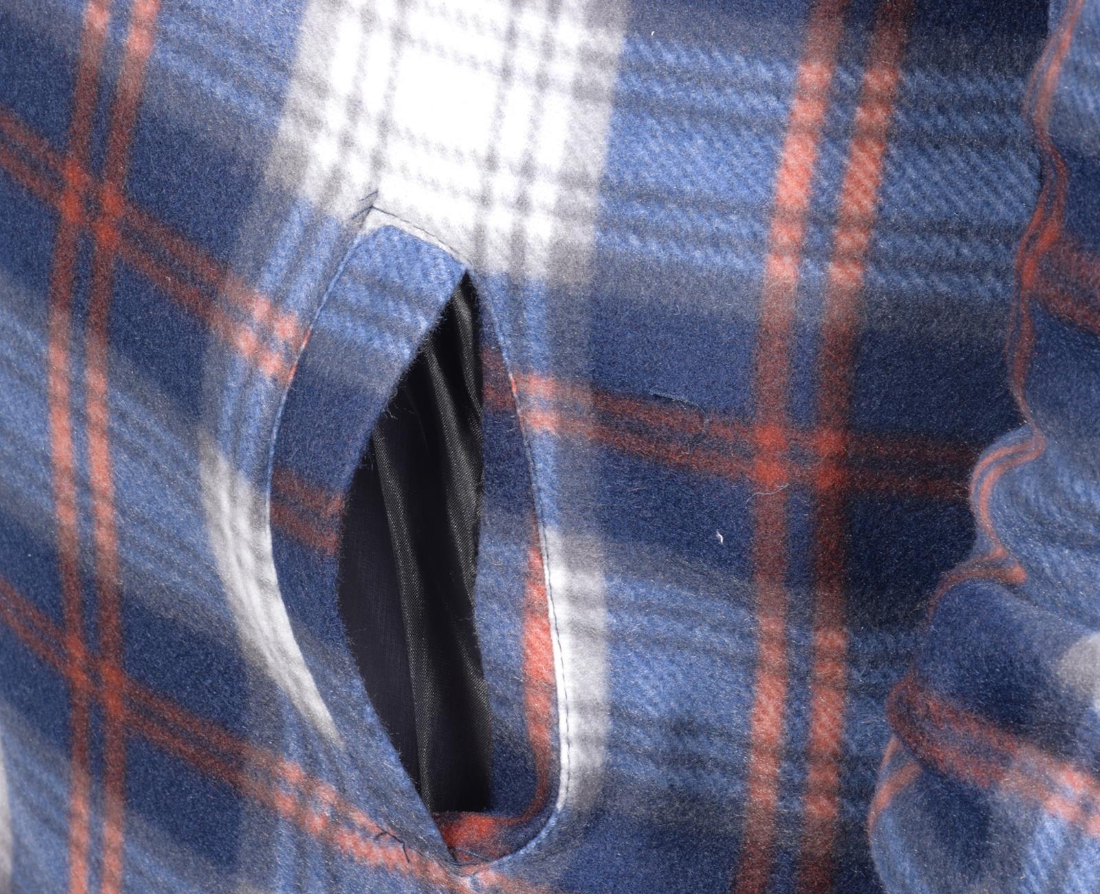 Camisa acolchada para hombre Sherpa forrada de piel leñador chaqueta de trabajo gruesa informal sudadera con capucha - Imagen 19 de 48
