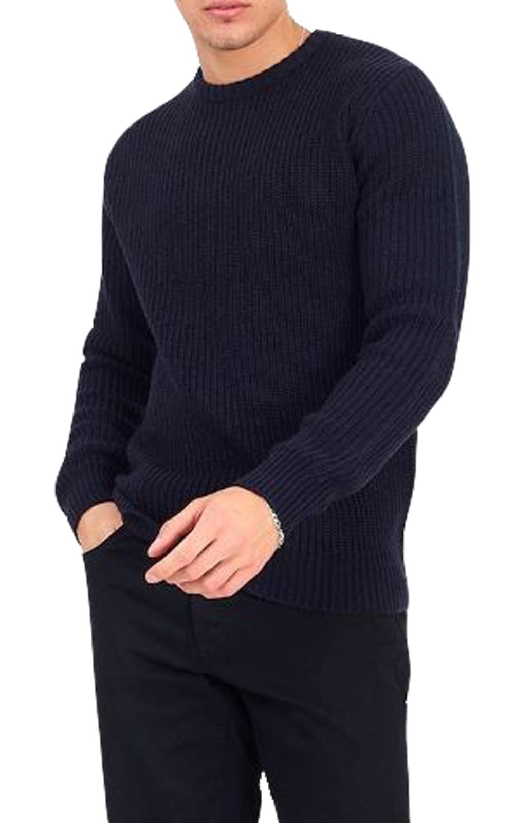 Brave Soul Mens Cable Knit Fisherman Knitted Jumper Weave Warm Pullover Sweater - Picture 17 of 51