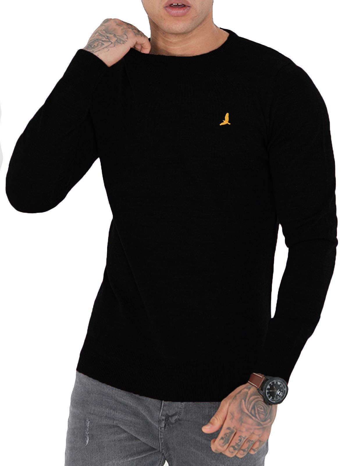 Brave Soul Mens Cable Knit Fisherman Knitted Jumper Weave Warm Pullover Sweater - Picture 2 of 51