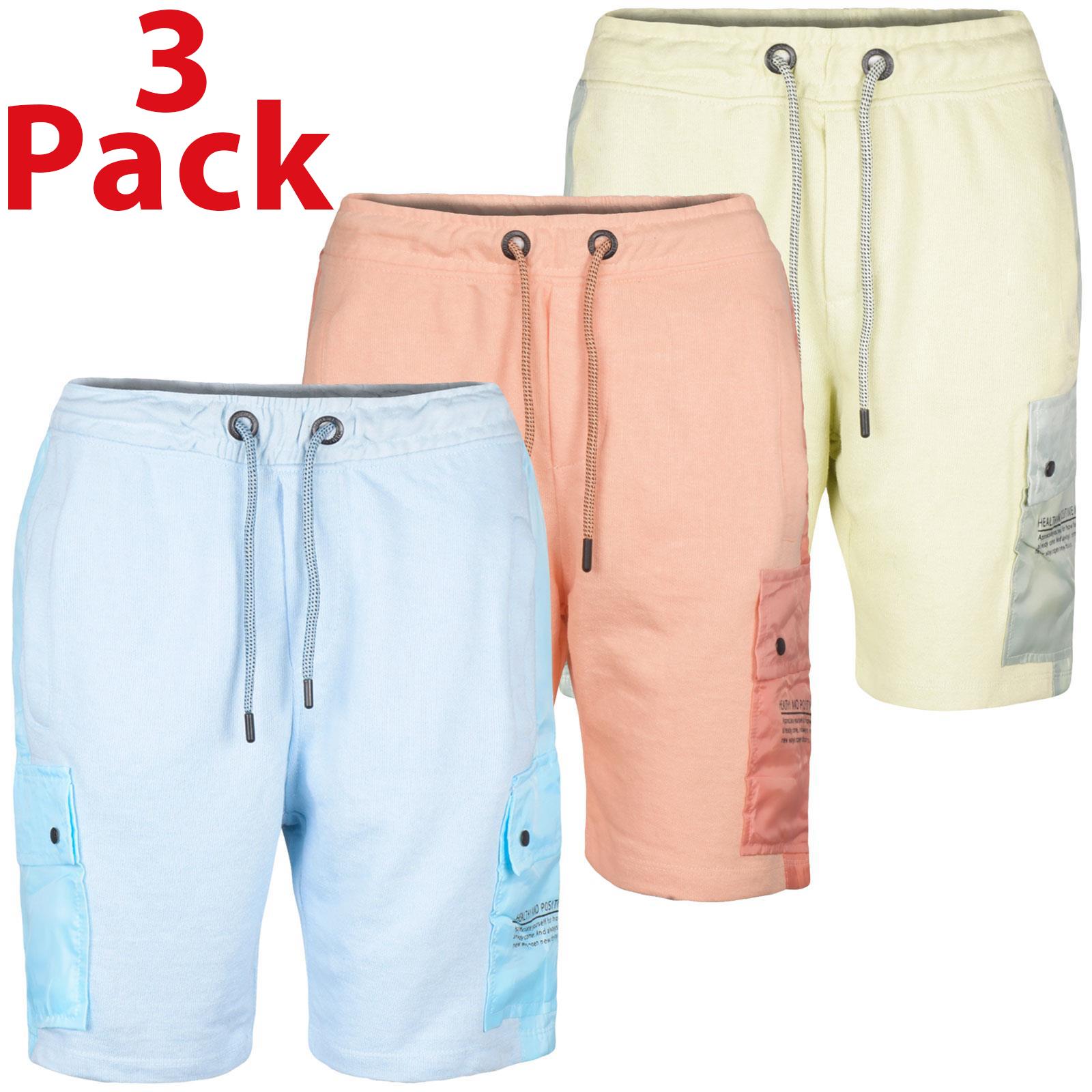 Mens Cargo Shorts Summer Casual Elastic Waist Combat Beach Draw String Pockets - Picture 3 of 21