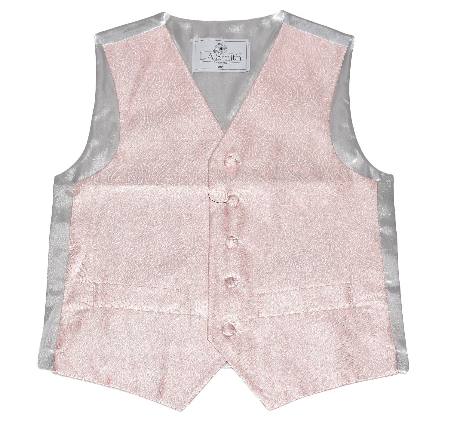 KIDS WAISTCOAT BABIES INFANTS BOYS PAGEBOY PATTERN XMAS WEDDING PARTY SUIT VEST
