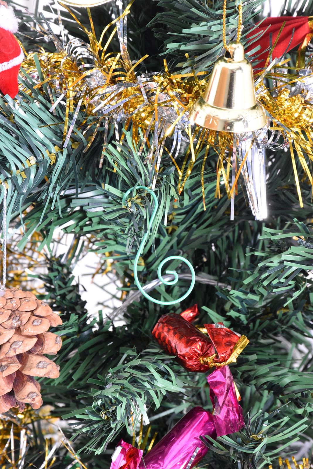 80,100,200 piezas ganchos de metal para árbol de Navidad adorno en forma de S colgador colgante Bauble - Imagen 32 de 58