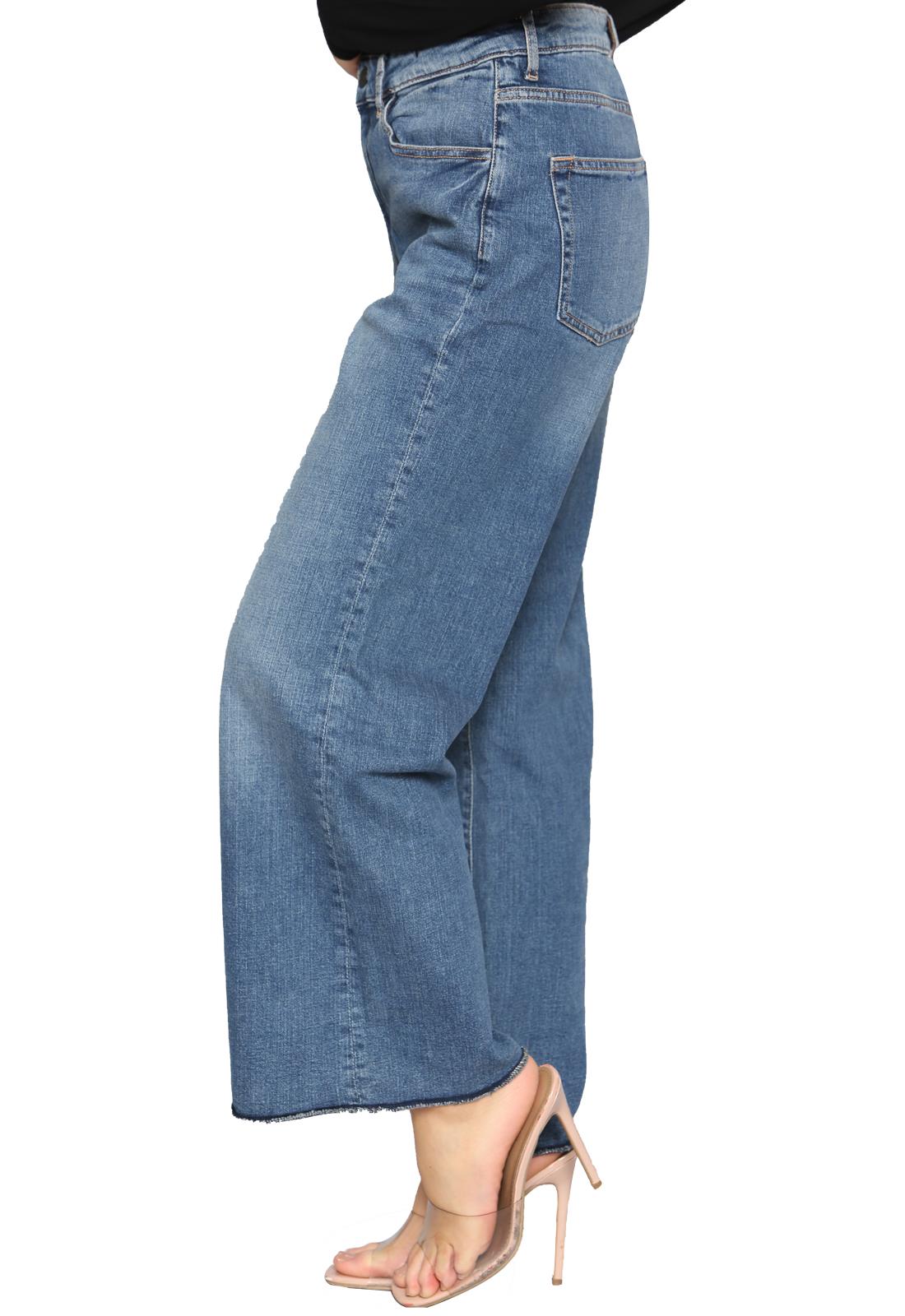 Pantalones de mezclilla para mujer Bootcut elásticos tiro medio acampanados pantalones largos pantalones talla 6-30 - Imagen 53 de 62