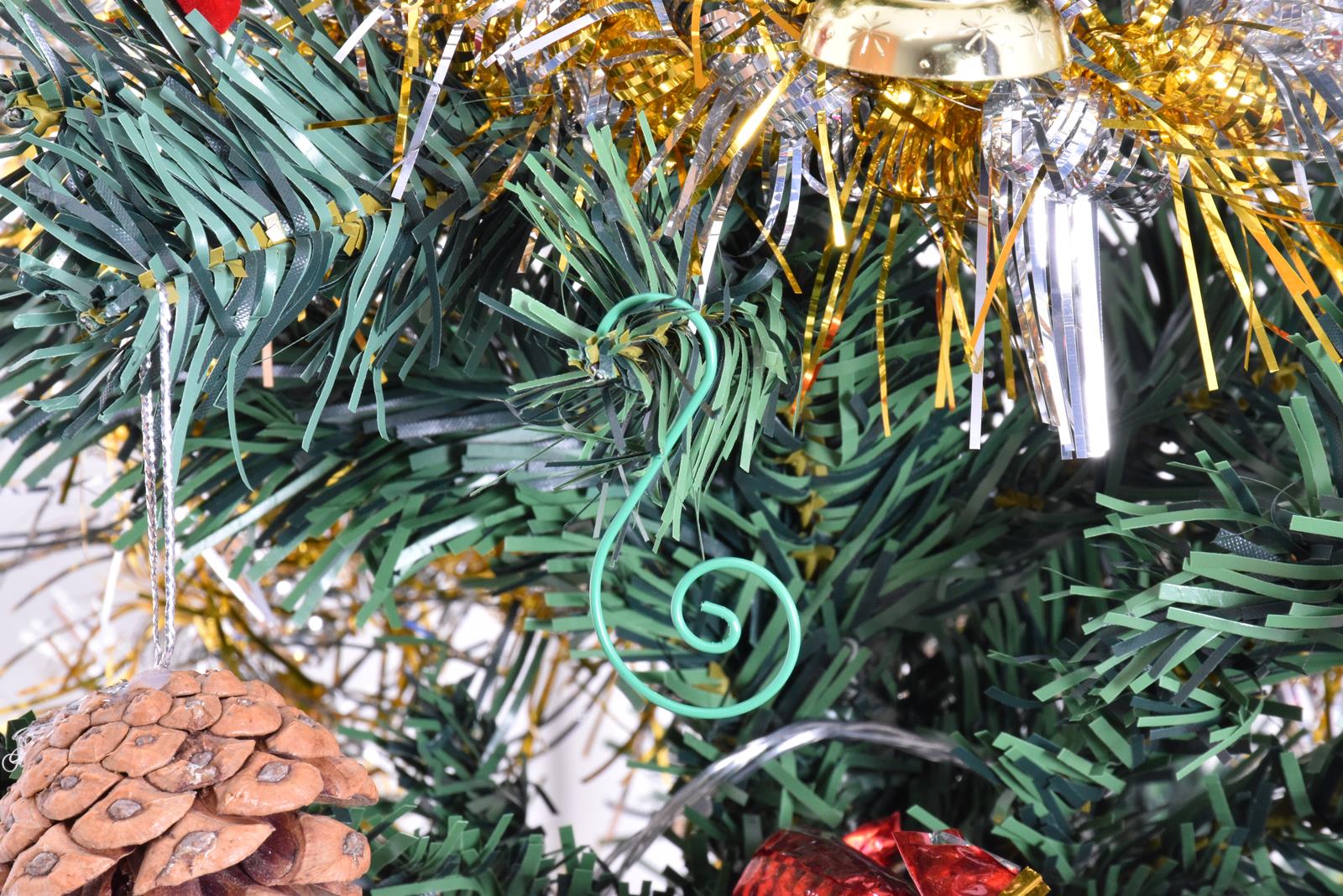 80,100,200 piezas ganchos de metal para árbol de Navidad adorno en forma de S colgador colgante Bauble - Imagen 33 de 58