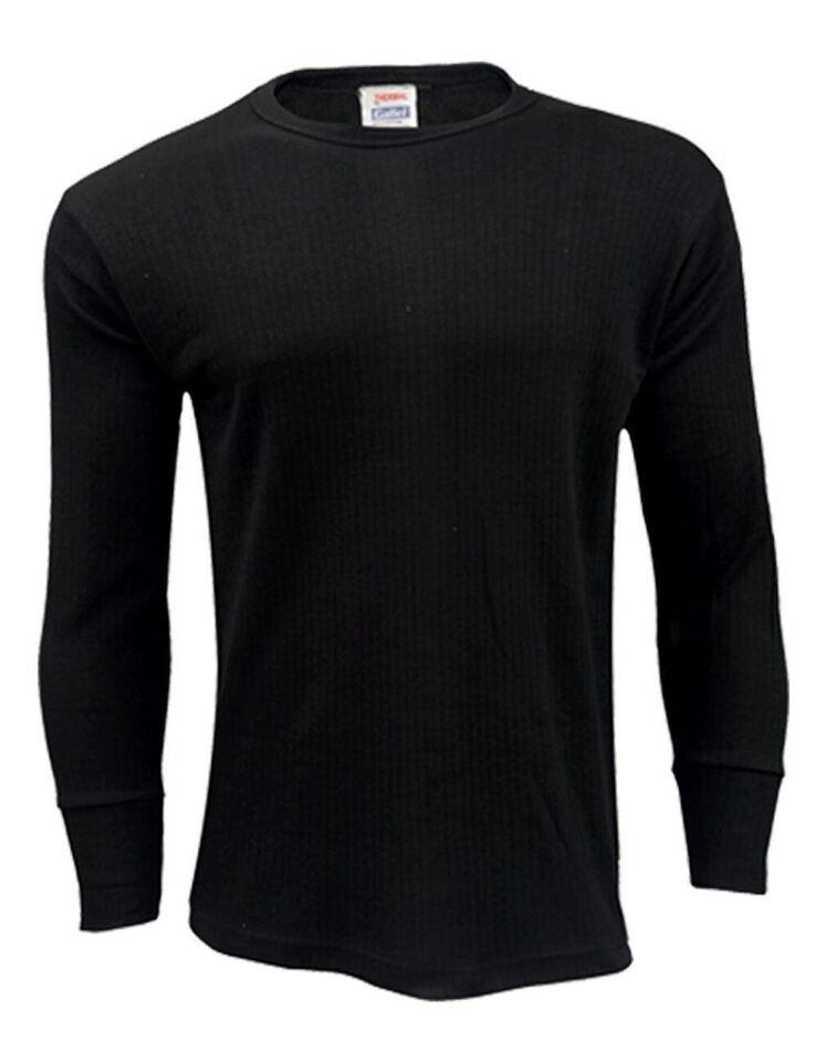 3, 4 Pack Mens Thermal Long Sleeves Shirts Top Winter Warm Long Johns Vest - Picture 5 of 40