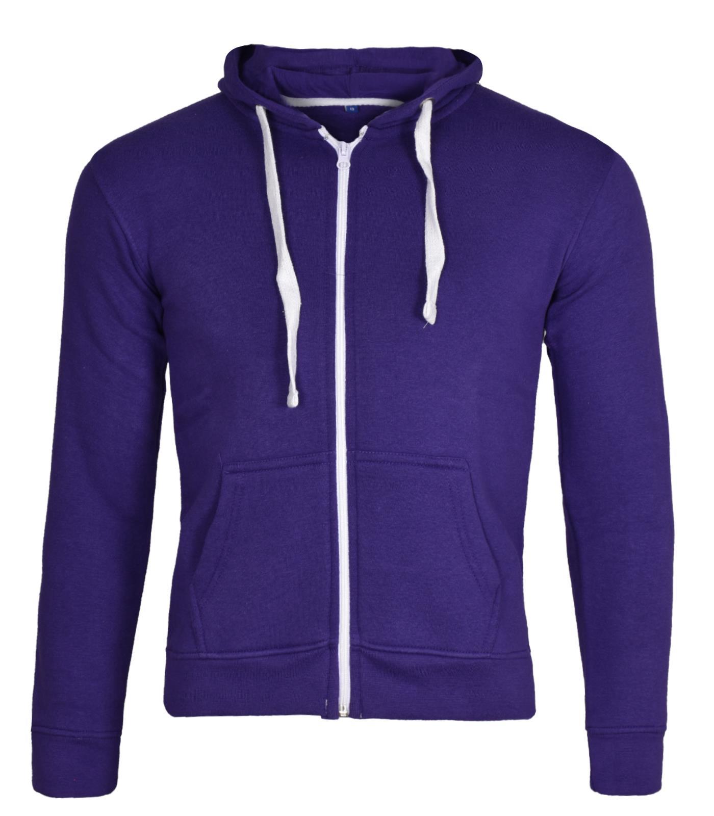 Kids Zip up Hoodie Sweatshirts PE School Jumpers Fleece Hoodies For Boys Girls - Picture 144 of 264