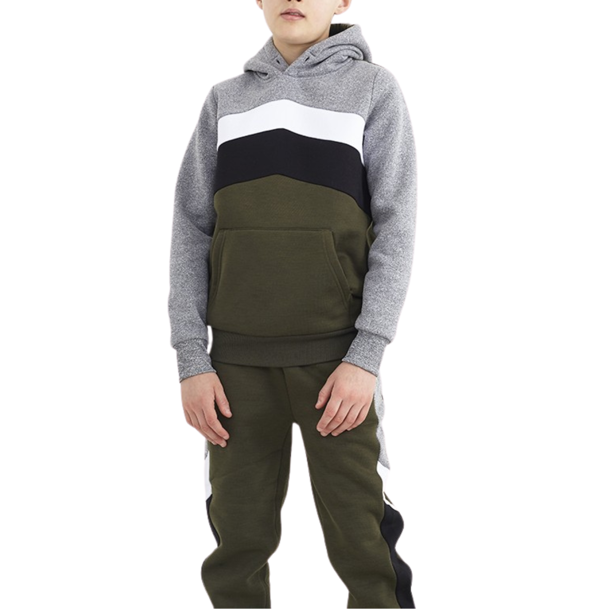 Jogging Bottoms Kids Elastic Waist Warm Fleece Comfy Casual Tracksuit Joggers - Picture 7 of 8