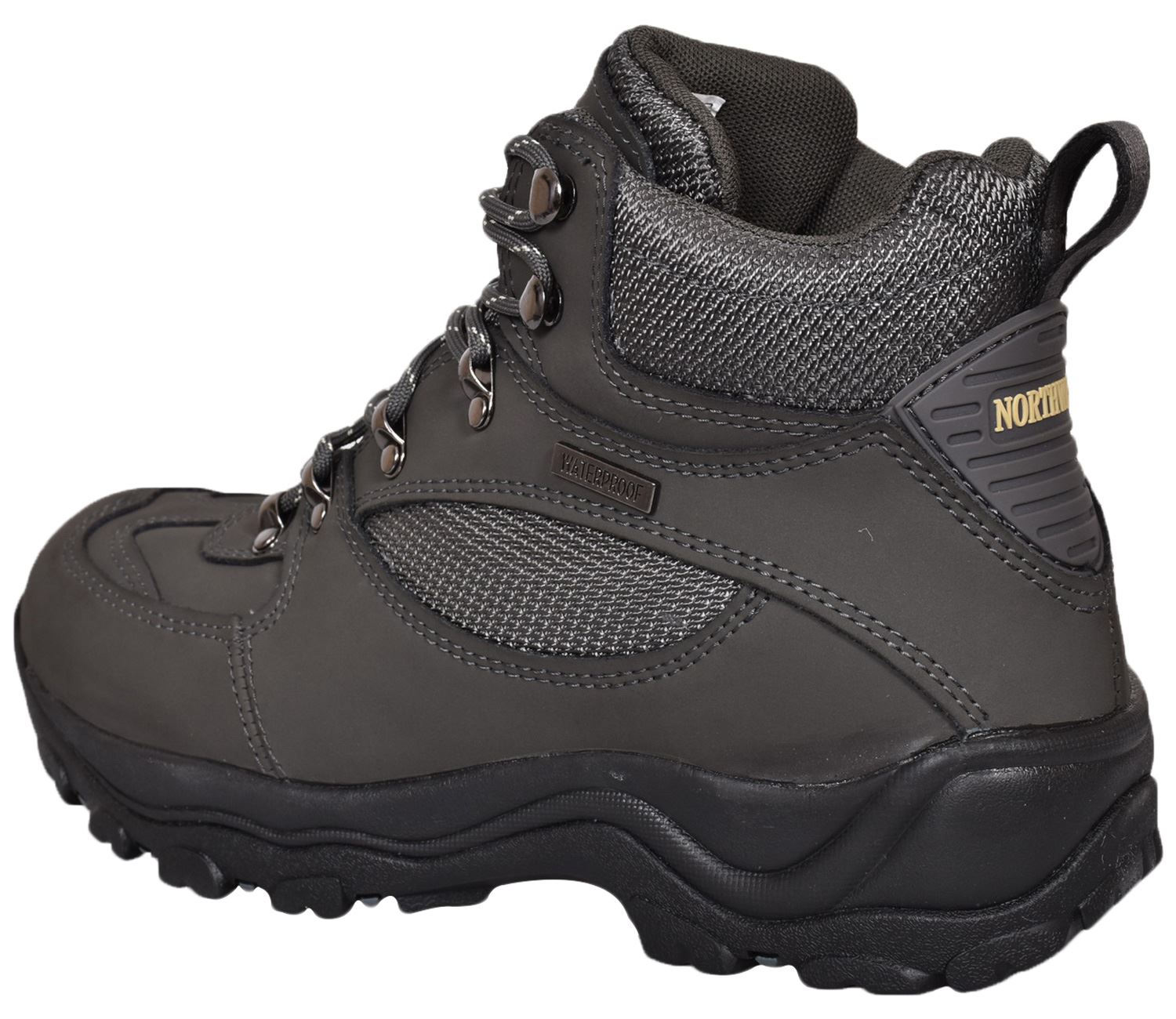 NORTHWEST Mens Women Waterproof Hiking Ankle Boots Leather Trail Walking UK Size