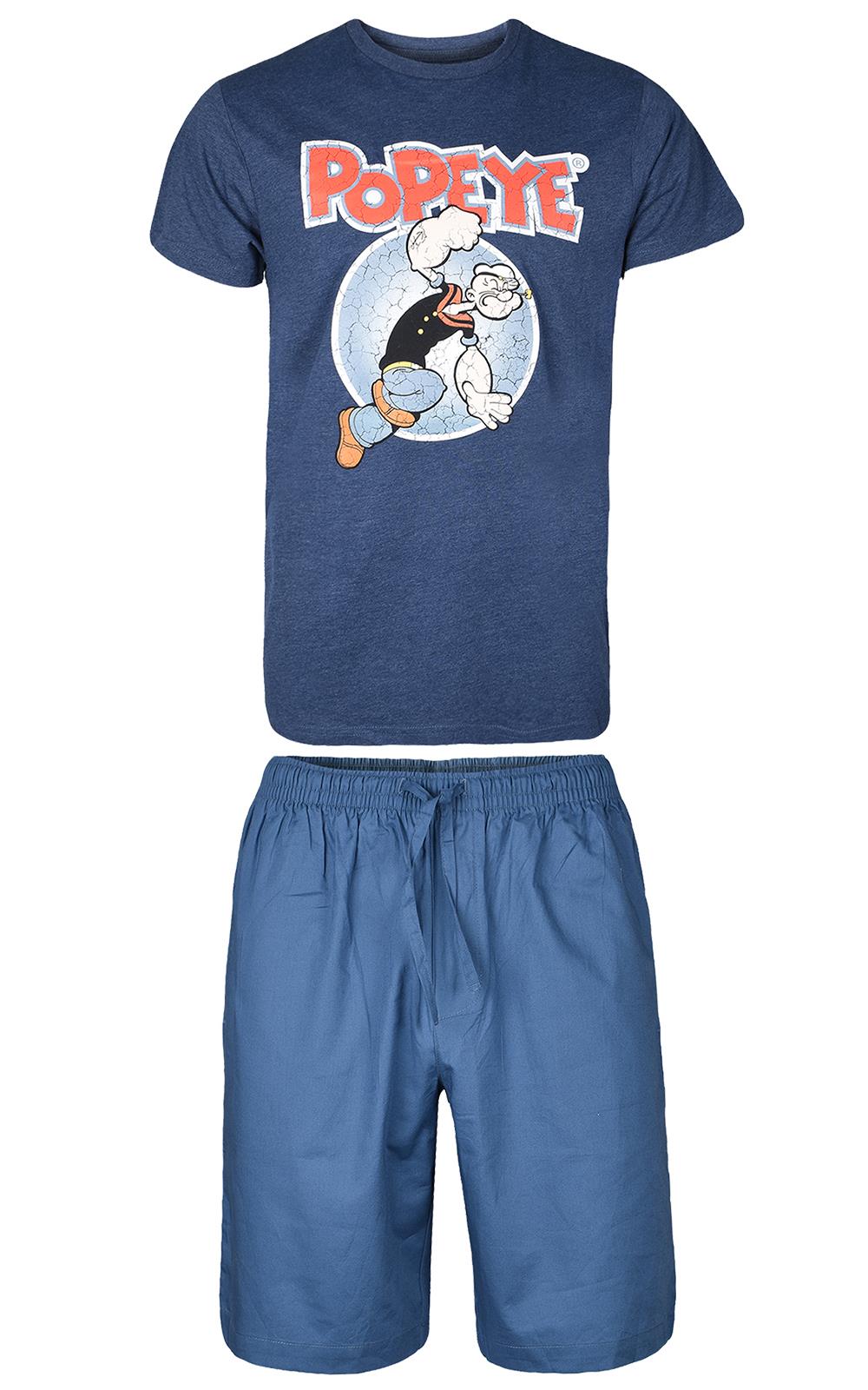 Conjunto de pijamas cortos para hombre mangas cortas ropa de dormir pijamas ropa de salón estilo Popeye - Imagen 2 de 15