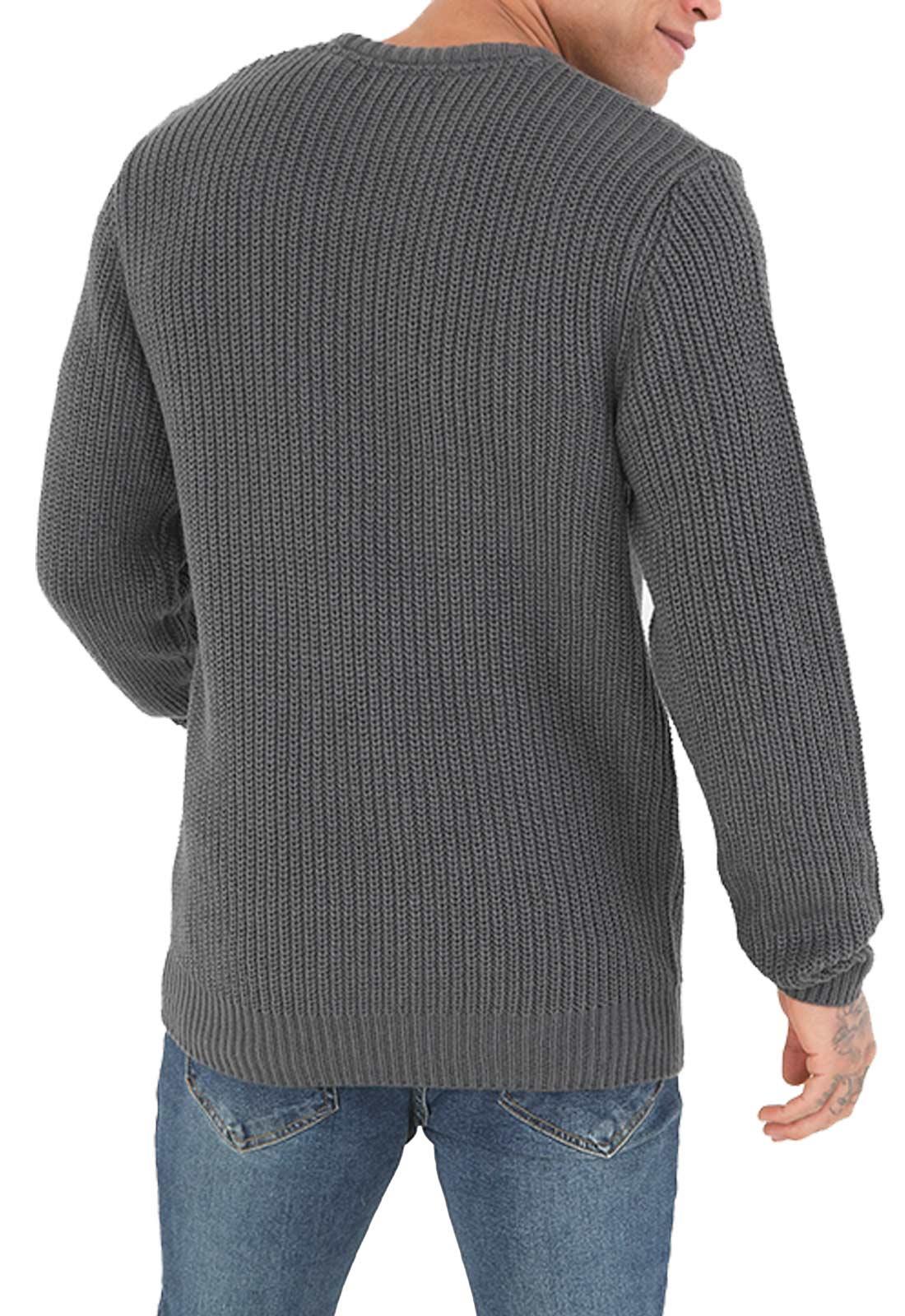 Brave Soul Mens Cable Knit Fisherman Knitted Jumper Weave Warm Pullover Sweater - Picture 29 of 51