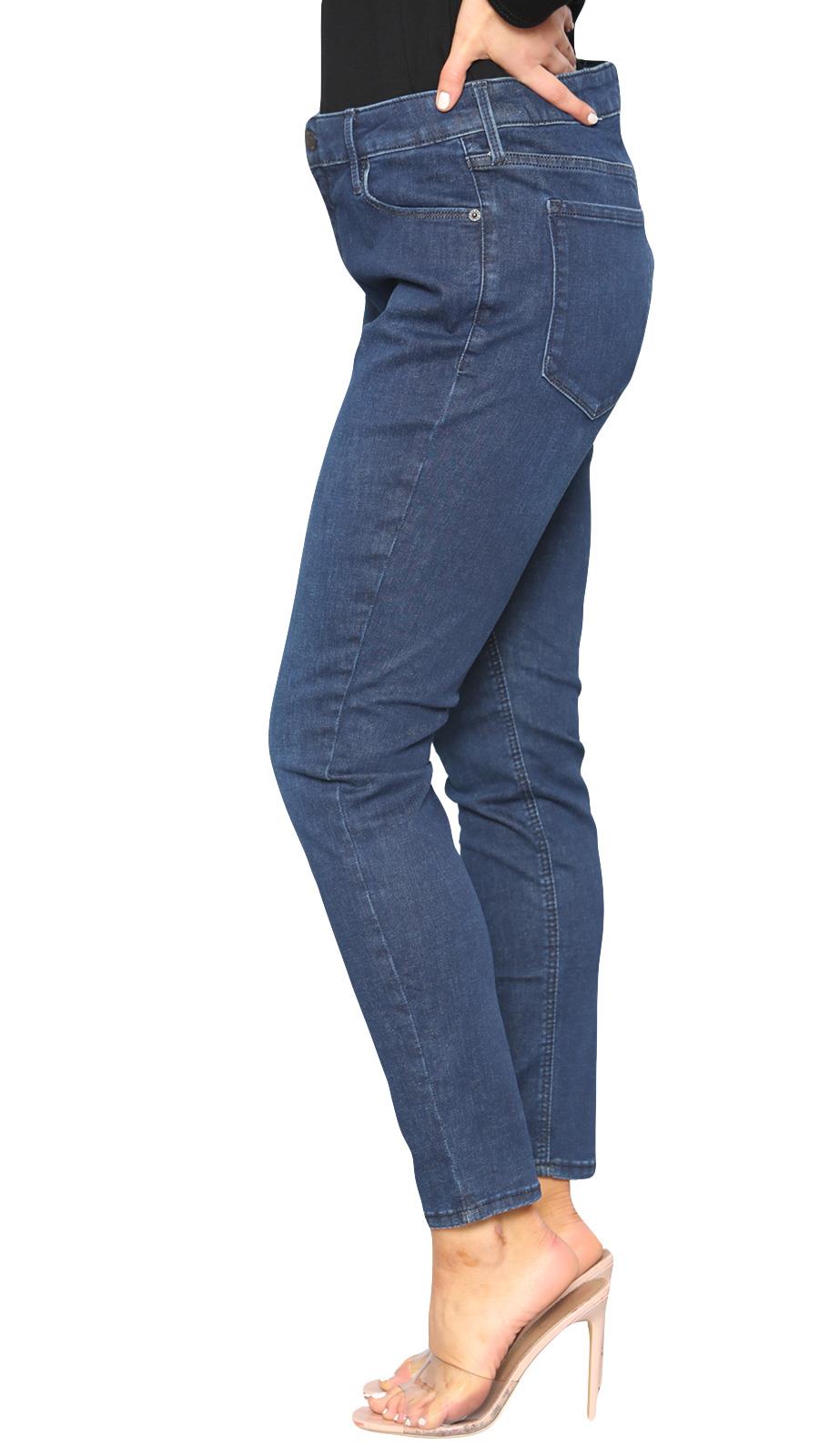 Pantalones de mezclilla ajustados cintura alta pierna recta jeggings pantalones para dama 6-26 Reino Unido - Imagen 19 de 22