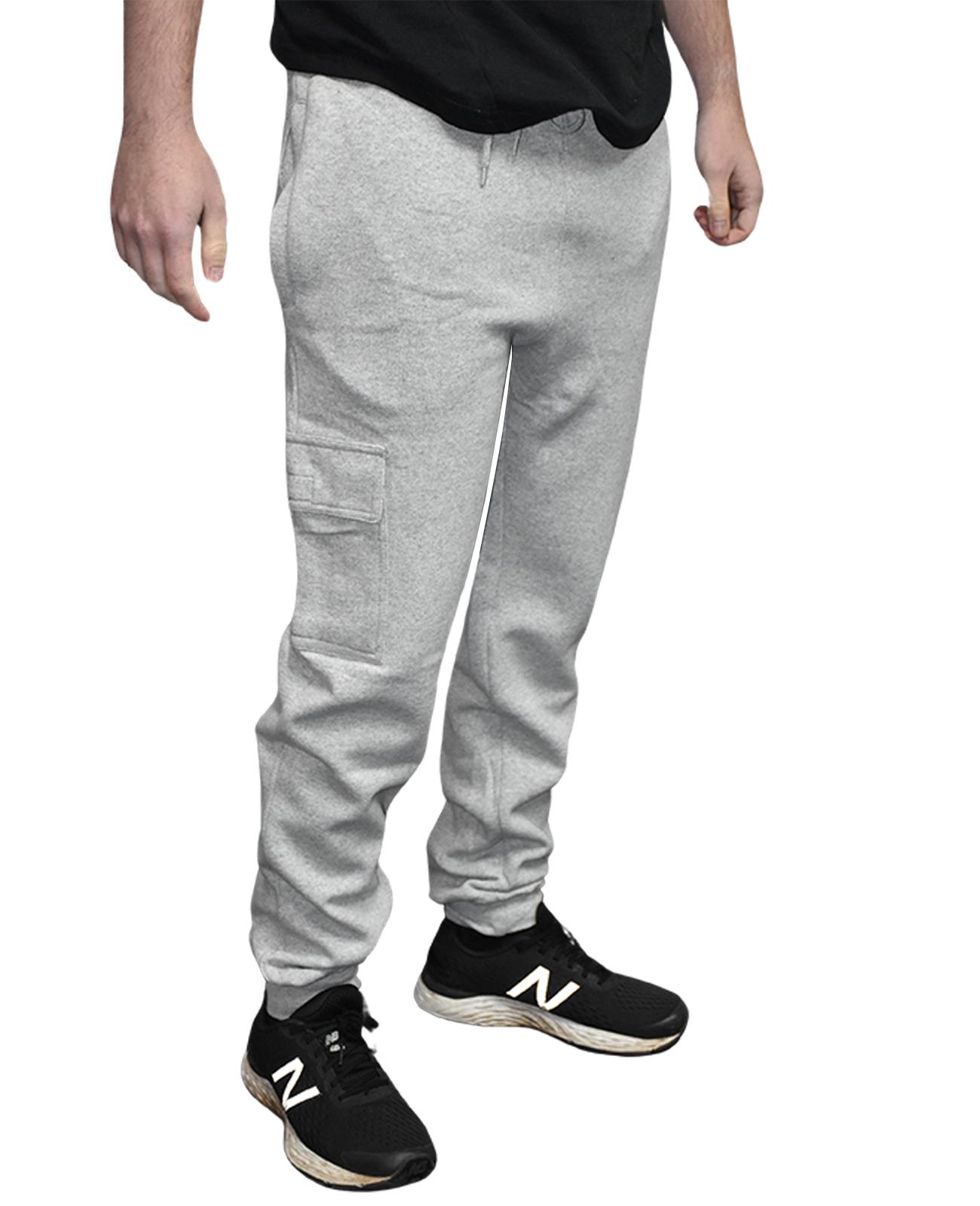 Mens Cargo Jogging Bottoms Fleece Trousers Five-Pocket Casual Gym Joggers S-2XL - Picture 37 of 51