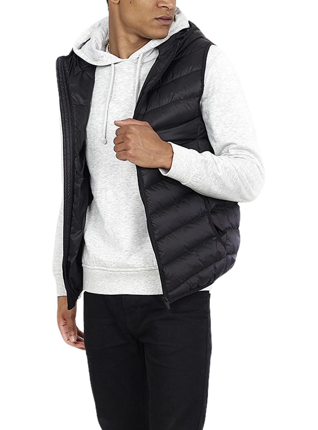 Mens Hooded Gilet Body Warmer Sleeveless Padded Puffer Quilted Jacket BRAVE SOUL - Picture 10 of 17