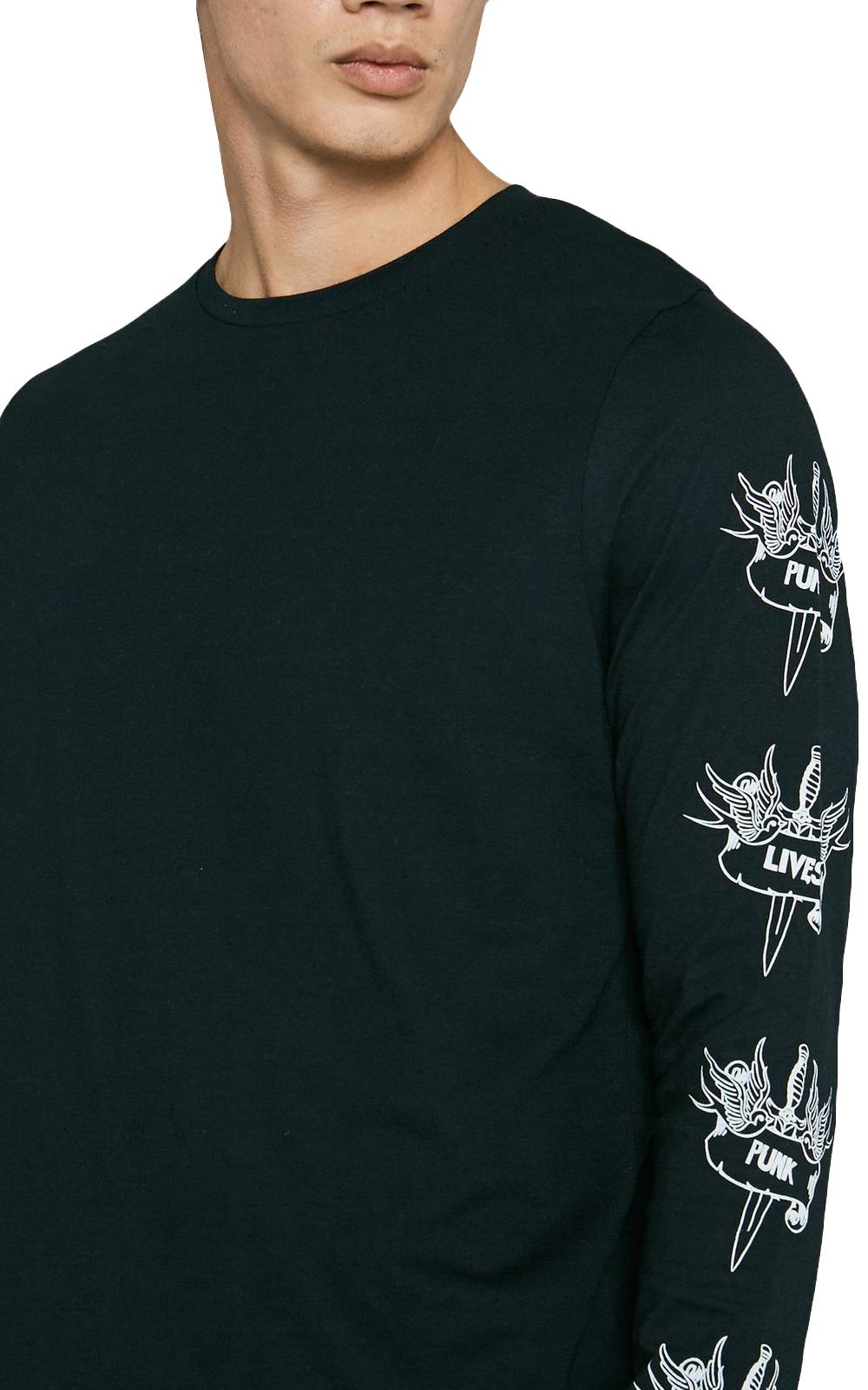 Camisetas para hombre de manga larga cuello redondo elásticas 100 % algodón alma valiente - Imagen 13 de 26