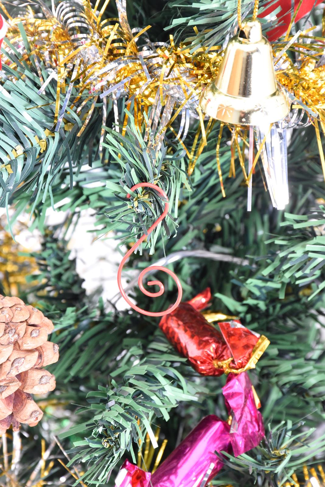 80,100,200 piezas ganchos de metal para árbol de Navidad adorno en forma de S colgador colgante Bauble - Imagen 36 de 58