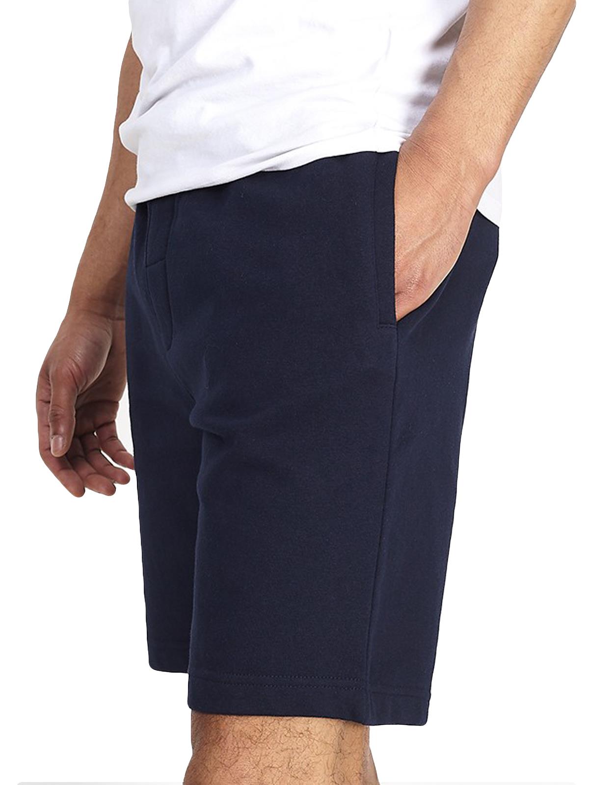 Mens Jogging Shorts Elasticated Running Gym Short Casual Fleece Half