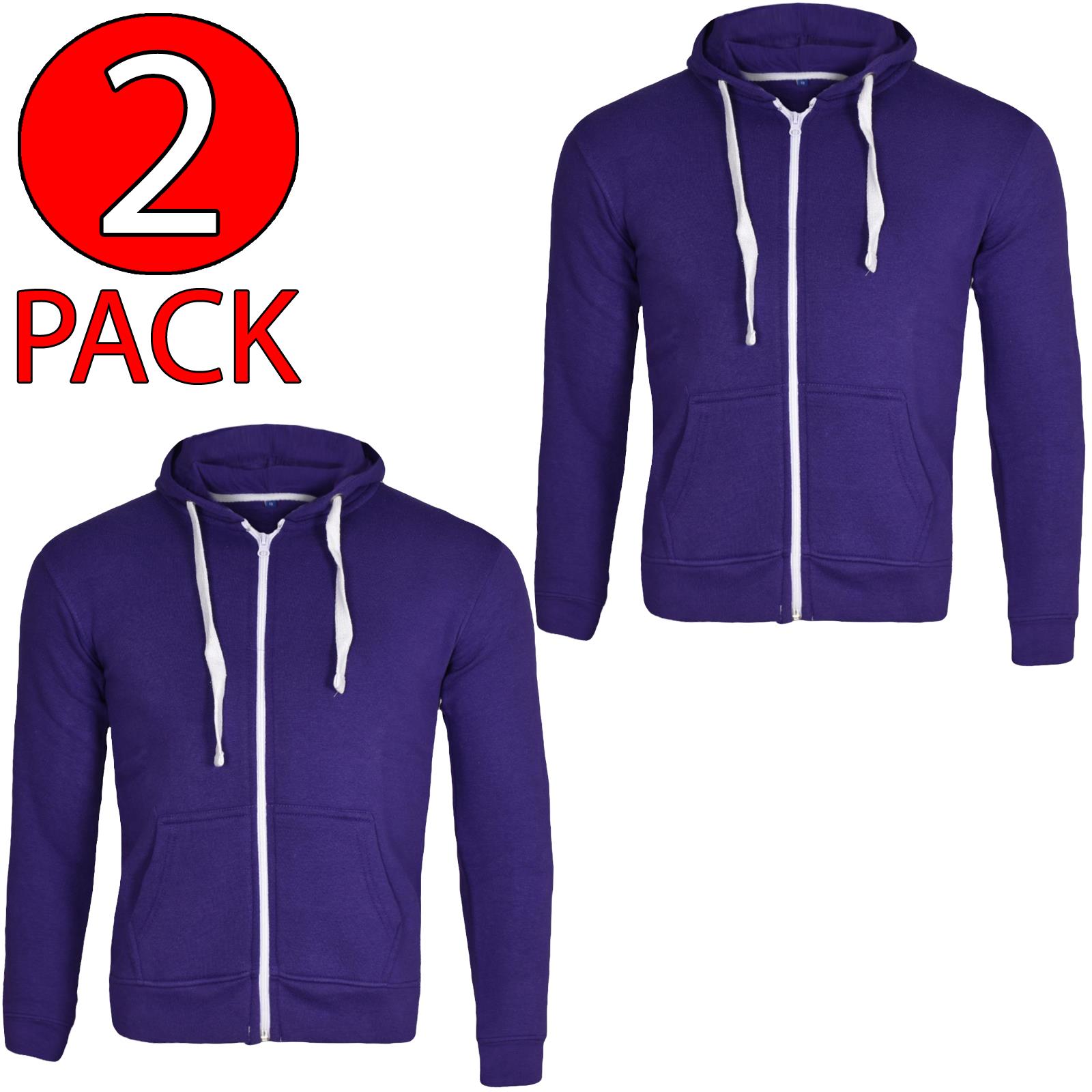 Kids Zip up Hoodie Sweatshirts PE School Jumpers Fleece Hoodies For Boys Girls - Picture 143 of 264