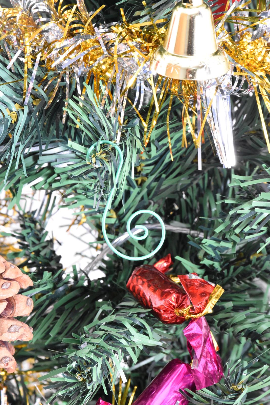 80,100,200 piezas ganchos de metal para árbol de Navidad adorno en forma de S colgador colgante Bauble - Imagen 27 de 58