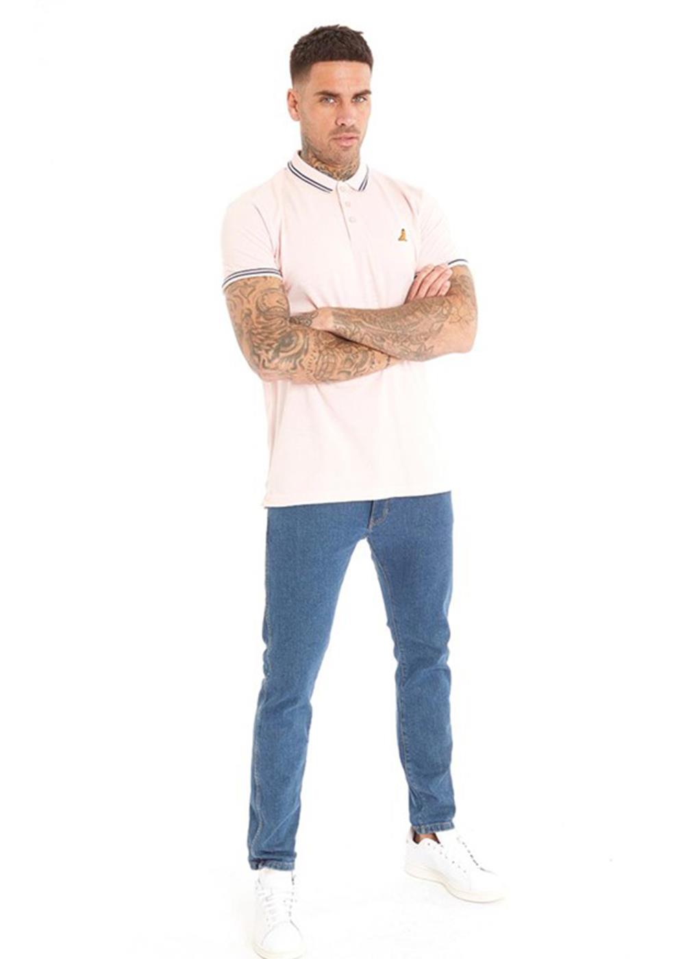 Mens Polo T-Shirt Short Sleeve Button Strapped Collared Tshirt Cotton Summer Top - Picture 14 of 15