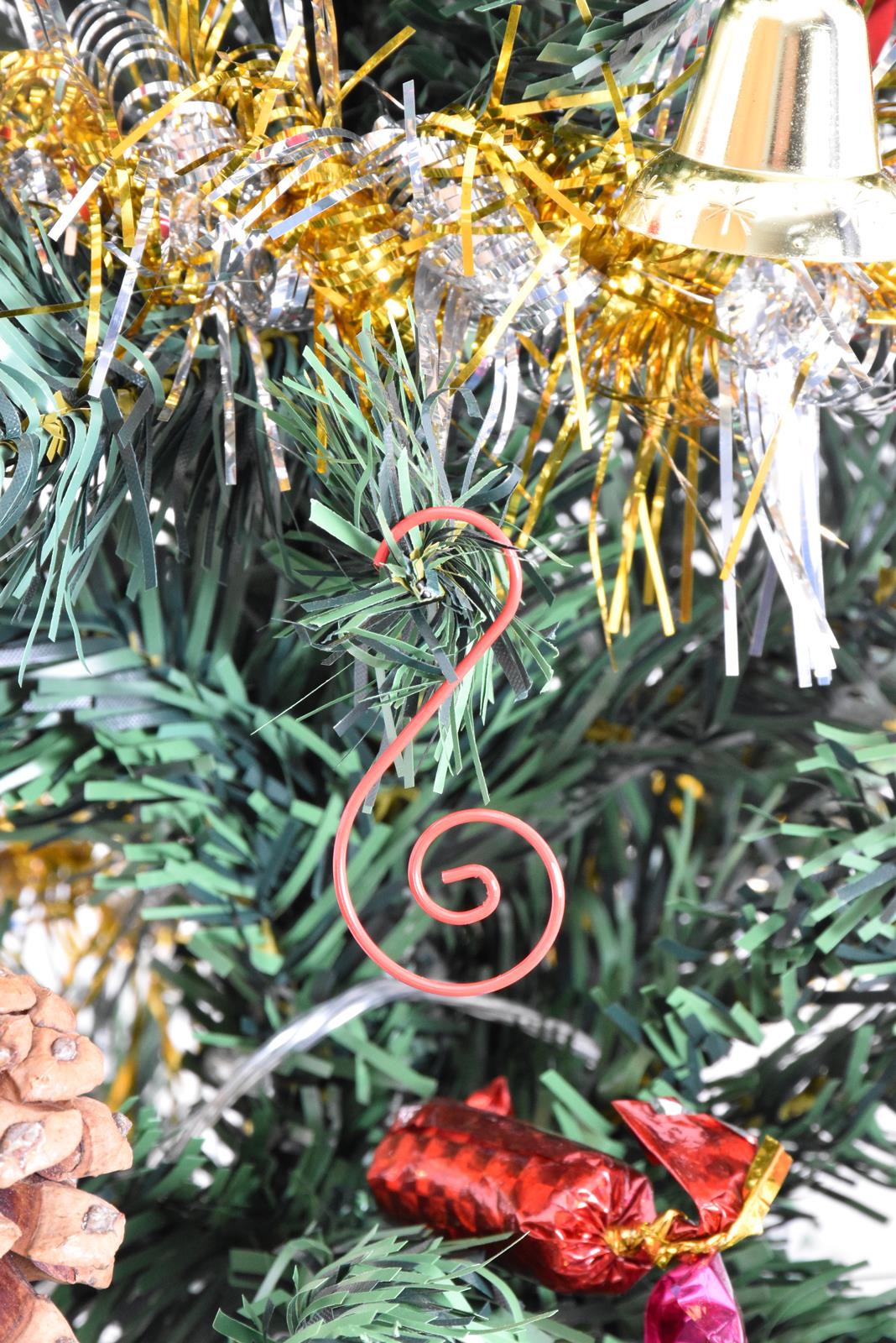 80,100,200 piezas ganchos de metal para árbol de Navidad adorno en forma de S colgador colgante Bauble - Imagen 38 de 58