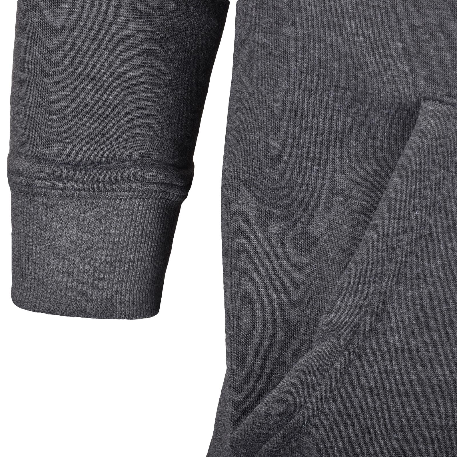 Womens Plain Hoodie Pullover Long Sleeve Fleece Ladies Sweatshirt Hooded Top - Picture 21 of 22
