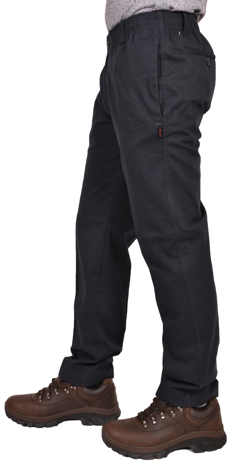 Mens Work Rugby Trousers Drawstring Smart Regular Casual Pants