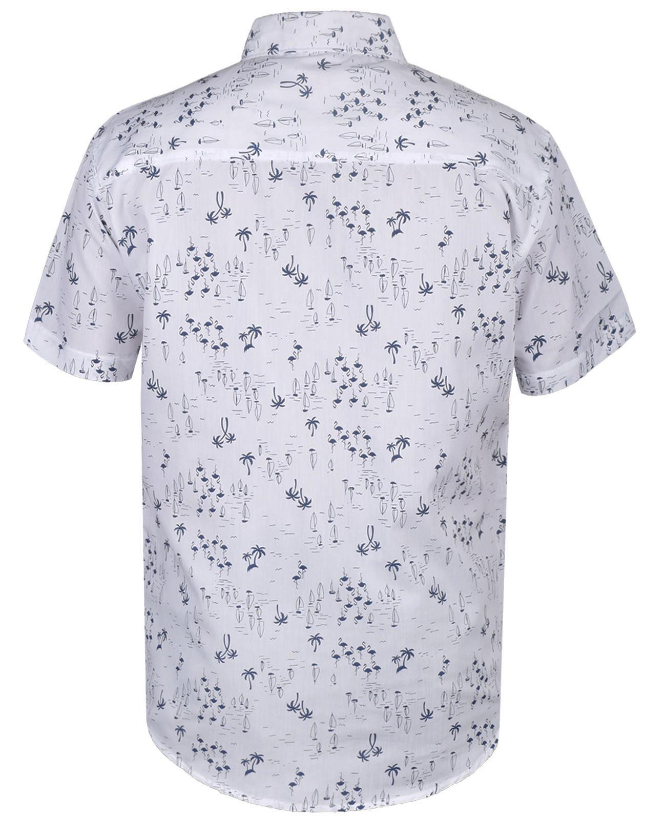 Camisa Hawaiana Para Hombres Playa Palmera Floral Vacaciones de Verano Camisas Manga Corta - Imagen 24 de 28