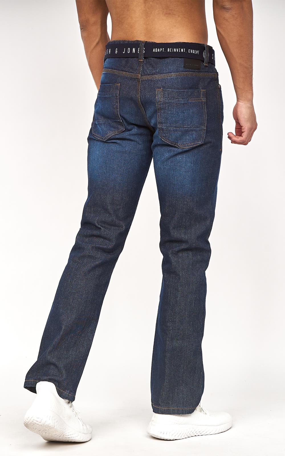 Pantalones de mezclilla regulares de diseñador Smith and Jones para hombre 28-48 - Imagen 14 de 25
