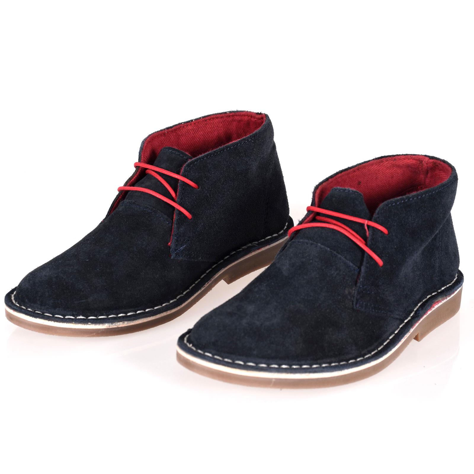 Silver Street Boys Desert Boots Lace up Suede Leather Chukka Casual Ankle Boots eBay