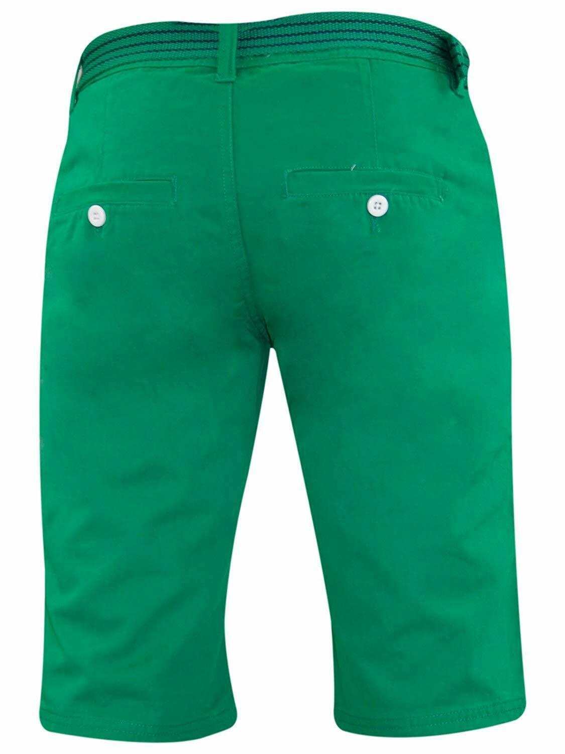 Herren Chino Shorts Freizeit Halb Hose 100% Baumwolle Sommer Jeans Frei Webgürtel - Bild 45 von 79