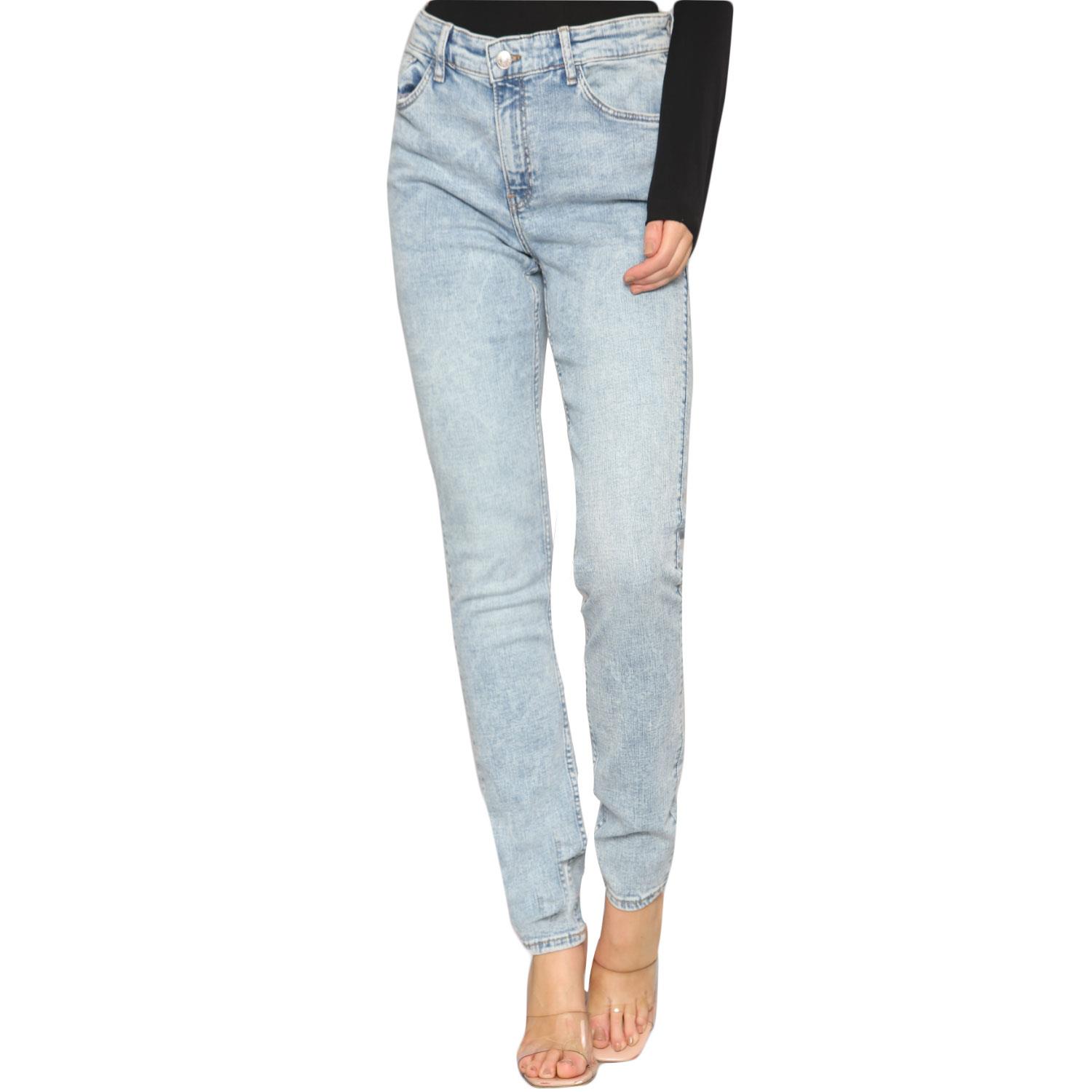 Pantalones de mezclilla ajustados cintura alta pierna recta jeggings pantalones para dama 6-26 Reino Unido - Imagen 9 de 22