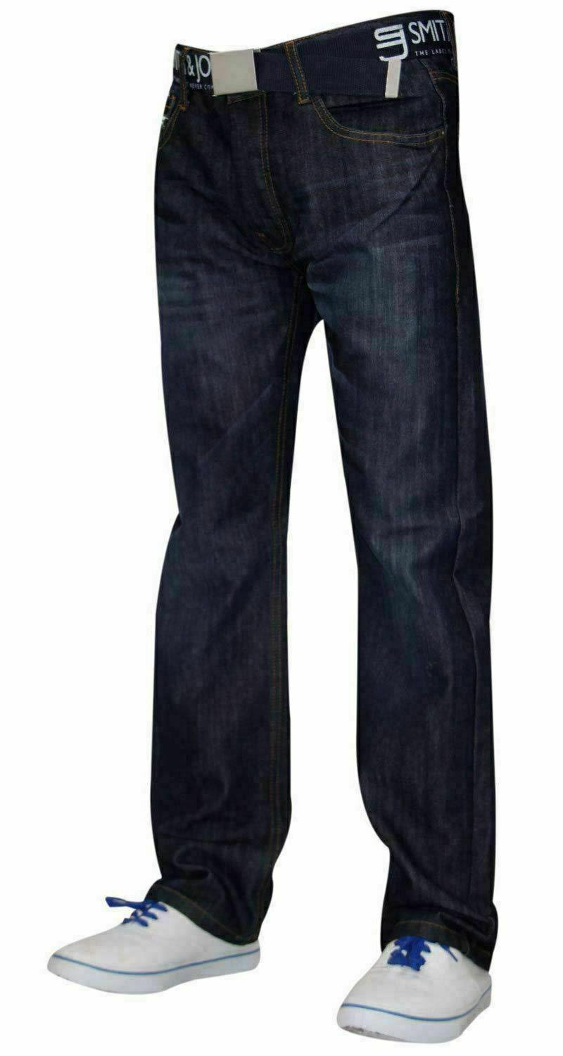 Pantalones de mezclilla Smith and Jones para hombre de ajuste regular cintura recta 36 32 34 - Imagen 3 de 17