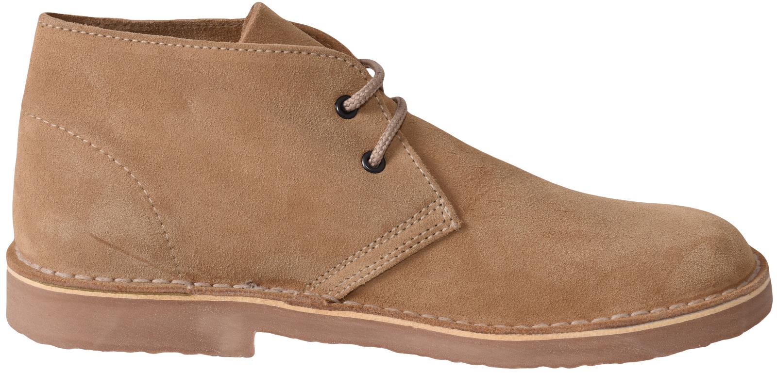 Roamers Mens Desert Boots Lace up Suede Leather Hunt Chukka UK Shoe