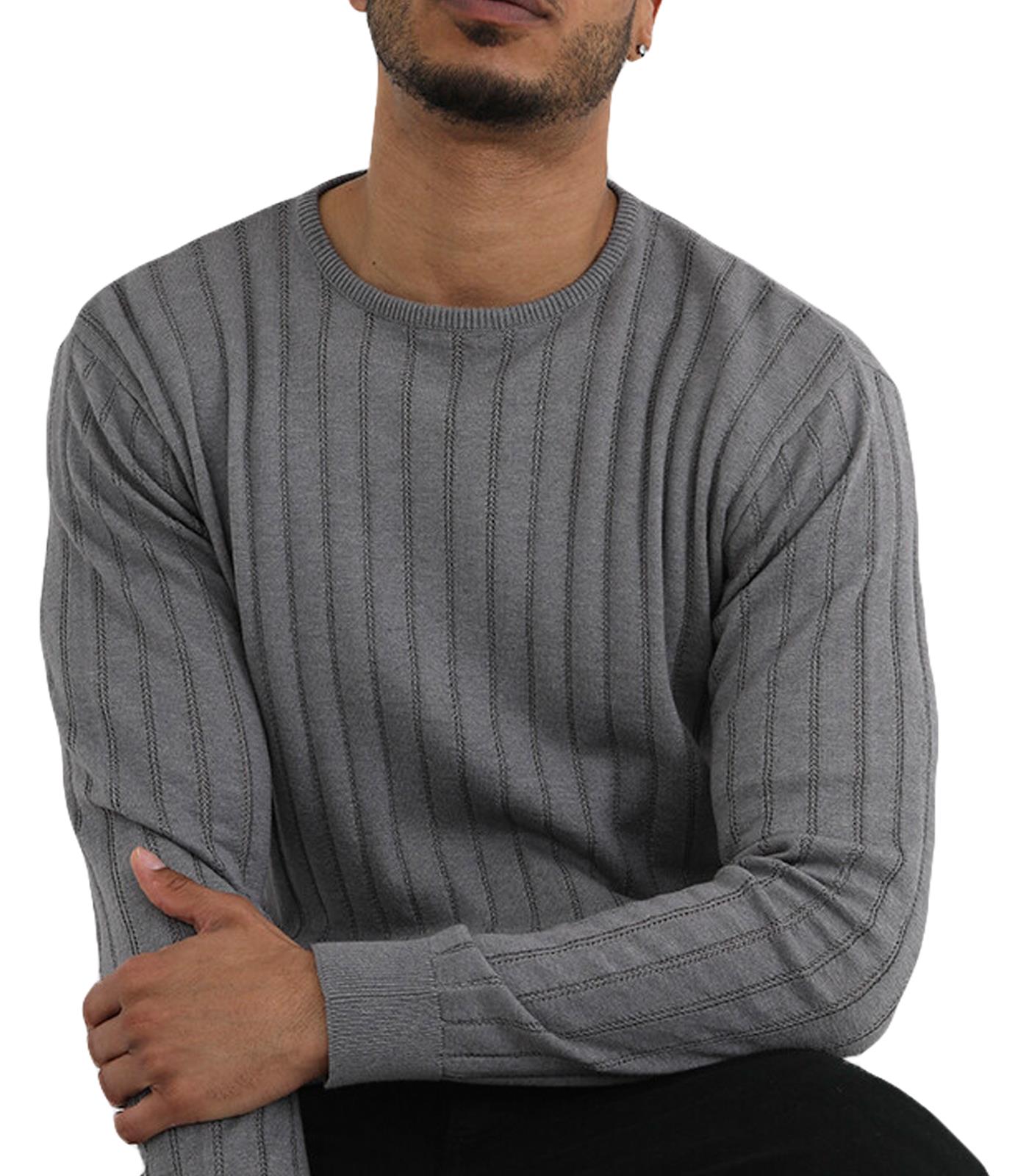 Men Jumper Brave Soul Knitted Light Knit Pullover 100% Cotton Warm Top - Picture 6 of 7
