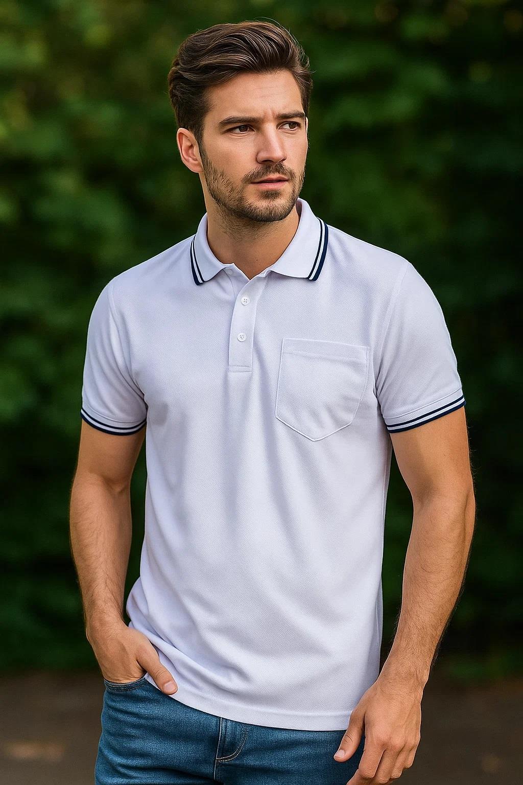 4er / 6er Pack Herren Tip Poloshirt Kurzarm Uni Piqué Zipfelkragen T-Shirt - Bild 122 von 127