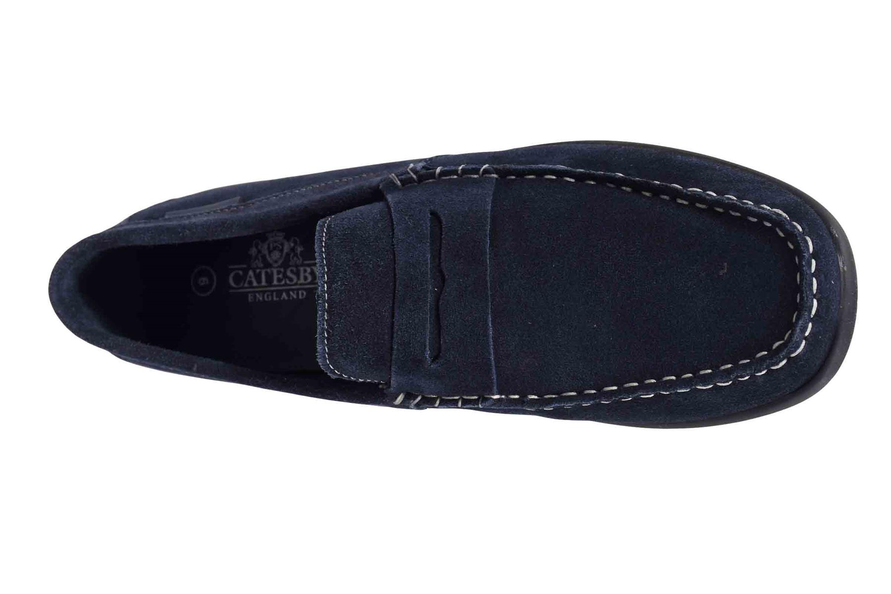 CATESBY Mens Slip on Causal Suede Loafer Boat Moccasin Driving Shoes Size 7-12 - Picture 34 of 35