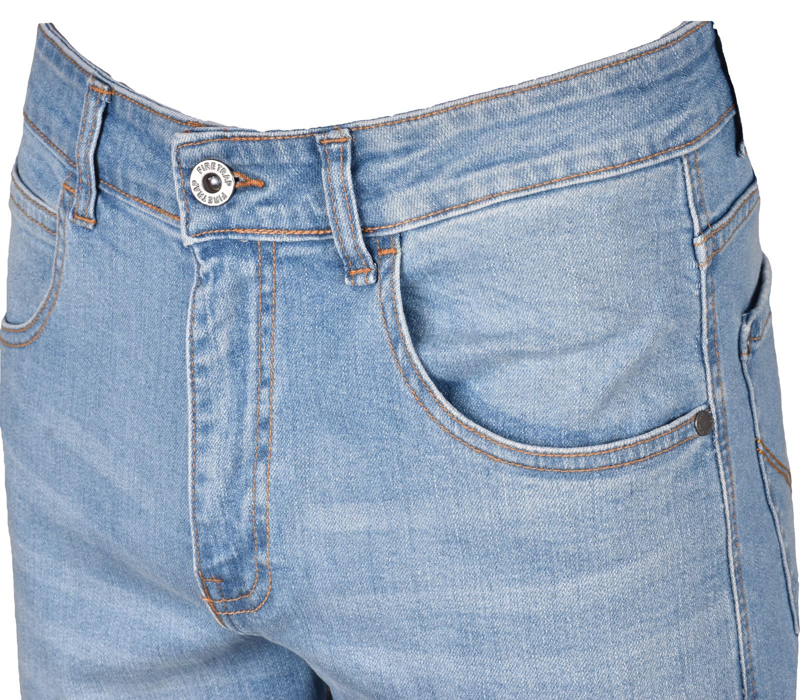 Pantalones de mezclilla Firetrap informales de pierna recta elegantes elásticos ajustados - Imagen 36 de 44
