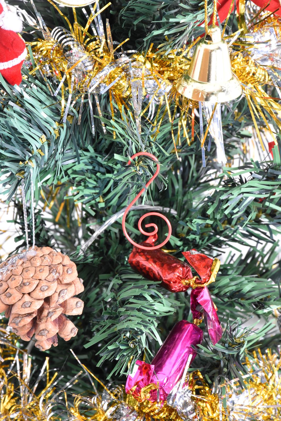 80,100,200 piezas ganchos de metal para árbol de Navidad adorno en forma de S colgador colgante Bauble - Imagen 45 de 58