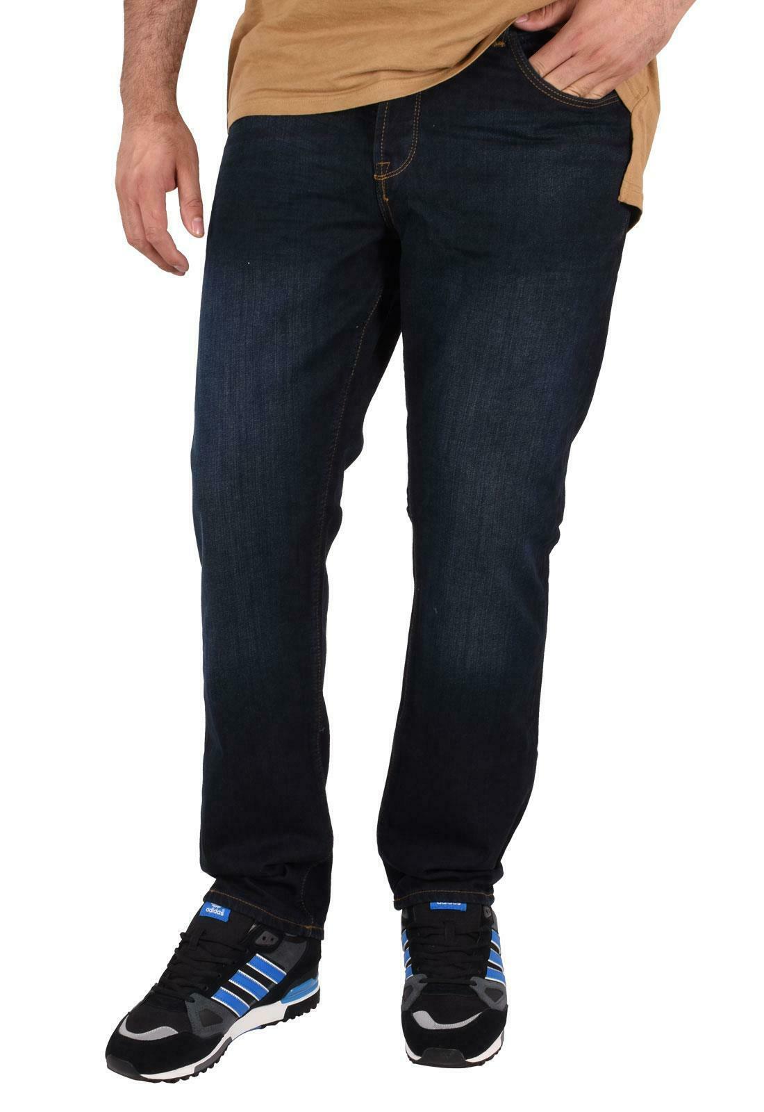 Mens Denim Jeans Regular Fit Straight Leg Cotton Pants Trousers Big & Tall Sizes - Picture 9 of 32