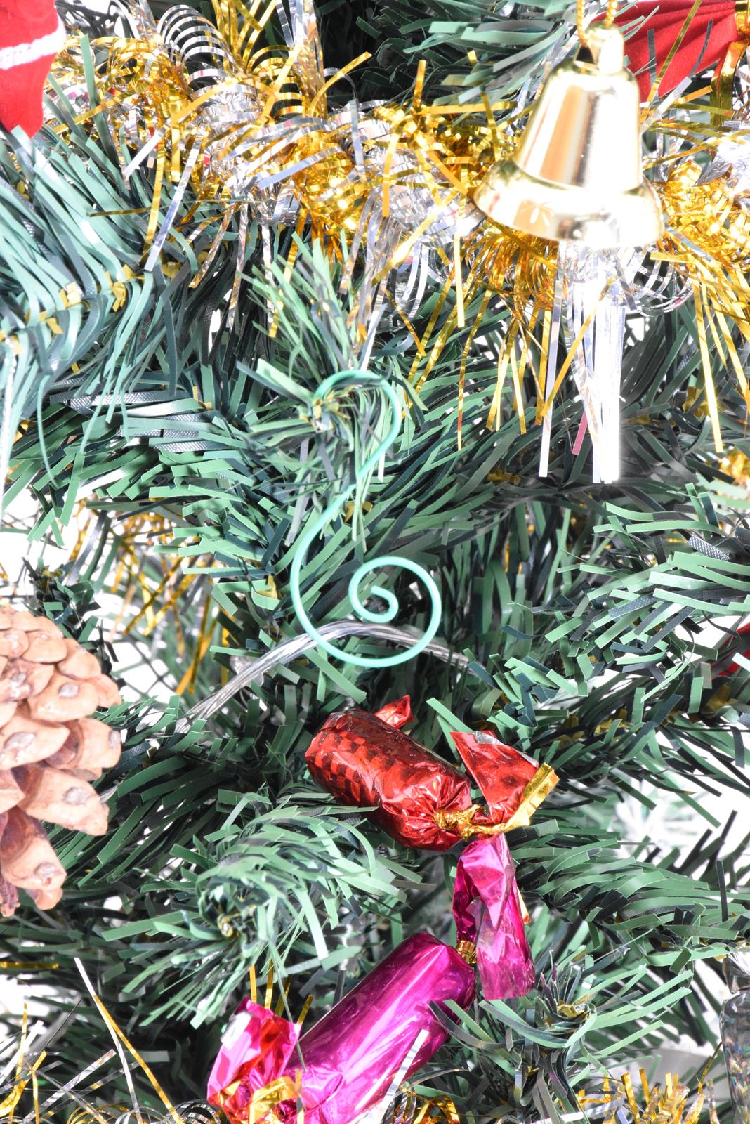 80,100,200 piezas ganchos de metal para árbol de Navidad adorno en forma de S colgador colgante Bauble - Imagen 28 de 58