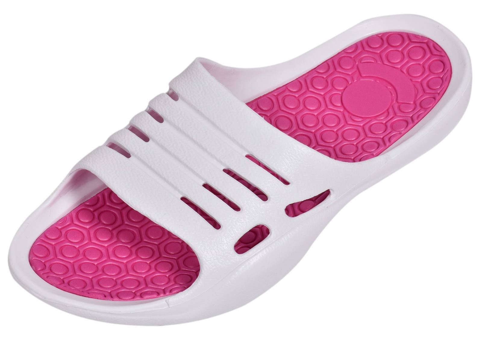 Ladies Sandals Slider Mule Pool Beach Flat Lightweight Comfortable UK Shoes 3-8 - Picture 32 of 35
